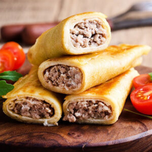 Блинчики с мясом