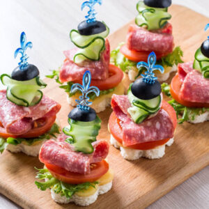 Мясное канапе для детей