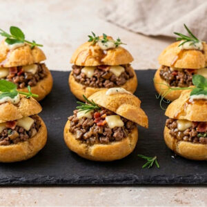 Профитроли сытные мясные